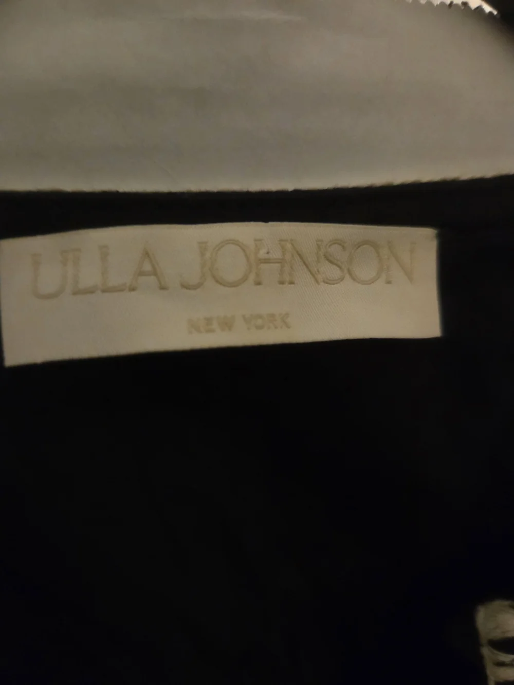 Ulla Johnson Black Blouse with White Trim